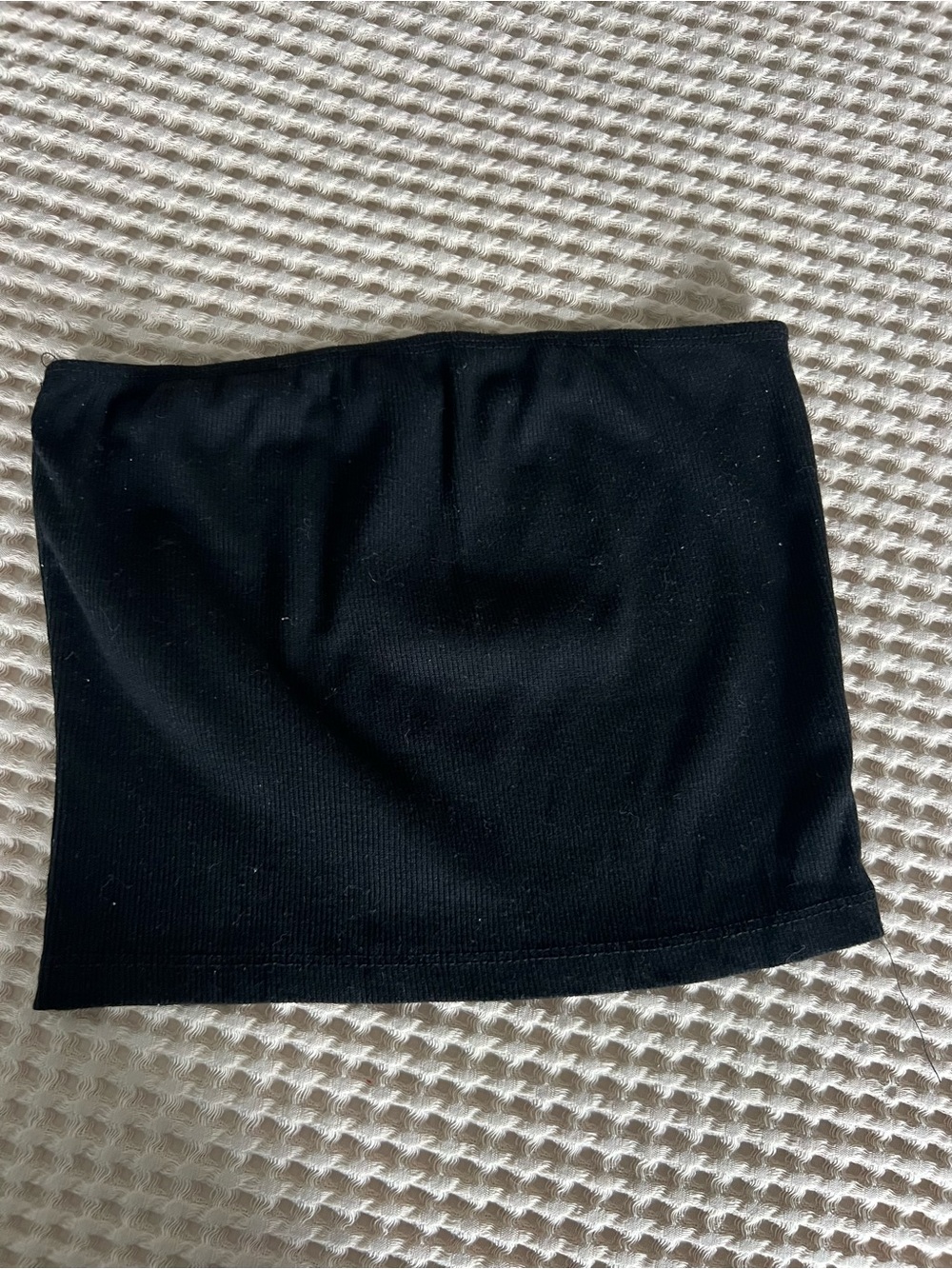 SHEIN Black Ribbed Tube tube top